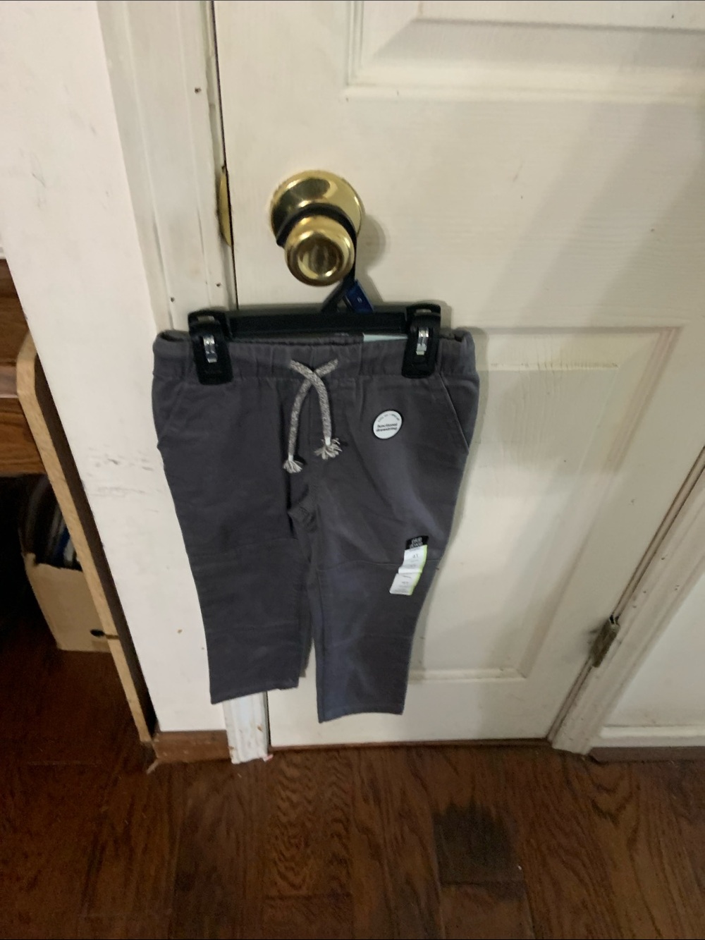 okie dokie Gray Drawstring Kids Jogger Pants
